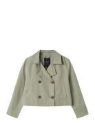 Nkfmadelin Trench Coat Short Ohut Takki Kuoritakki Green Name It