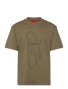 Droad Designers T-shirts Short-sleeved Khaki Green HUGO