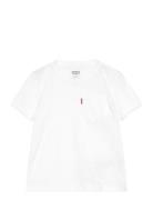 Kt-S/S Knit Top Tops T-shirts Short-sleeved White Levi's