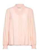 Fqapril-Shirt Tops Blouses Long-sleeved Pink FREE/QUENT