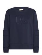 Fqprosit-Pullover Tops Sweat-shirts & Hoodies Sweat-shirts Navy FREE/Q...