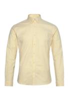 Yarn Dyed Oxford Superflex Shirt L/ Tops Shirts Casual Yellow Lindberg...