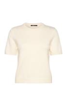 Knitted Top Tops Knitwear Jumpers Cream Gina Tricot