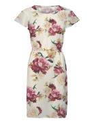 357 Nadia Dress Polvipituinen Mekko White Ida Sjöstedt