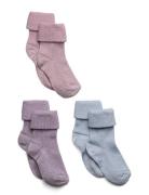 Ida Glitter Socks - 3-Pack Sukat Purple Mp Denmark