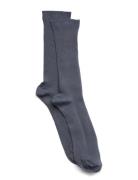 Fine Cotton Rib Socks Lingerie Socks Regular Socks Navy Mp Denmark