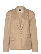 Jupan Blazers Single Breasted Blazers Beige BOSS