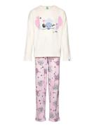 Pyjama(Sweater+Trous Pyjamasetti Pyjama Pink United Colors Of Benetton