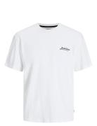 Jjbeau Tee Ss Crew Neck Tops T-shirts Short-sleeved White Jack & J S