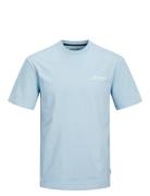 Jjbeau Tee Ss Crew Neck Tops T-shirts Short-sleeved Blue Jack & J S