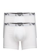 Mens Knit 2Pack Boxe Bokserit White Emporio Armani