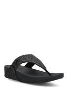 Lulu Glitter Toe-Thongs Matalapohjaiset Sandaalit Black FitFlop