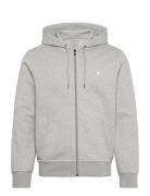 Double-Knit Full-Zip Hoodie Tops Sweat-shirts & Hoodies Hoodies Grey P...