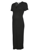 Mltrinity Tess Ss Jrs Midi Dress 2F Noos Polvipituinen Mekko Black Mam...