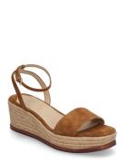 Leona Suede Espadrille Korolliset Sandaalit Espadrillot Brown Lauren R...