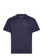 Ua Tech Textured Ss Tops T-shirts Short-sleeved Navy Under Armour