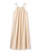 Rigmor Dress - Poplin Maksimekko Juhlamekko Cream STUDIO FEDER