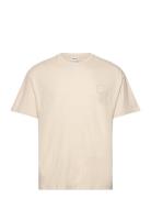 Sdorrick Tops T-shirts Short-sleeved Cream Solid