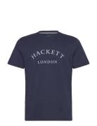 Heritage Ess Tee Designers T-shirts Short-sleeved Navy Hackett London