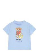 Polo Bear Cotton Jersey Tee Tops T-shirts Short-sleeved Blue Ralph Lau...