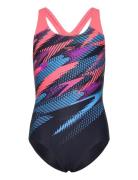 Girls Digi Placement Splashback Uimapuku Uima-asut Blue Speedo