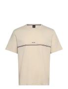 Unique T-Shirt Tops T-shirts Short-sleeved Beige BOSS