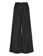 Kazia Pants Bottoms Trousers Wide Leg Black Noella