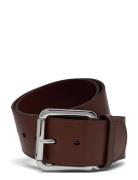 Vachetta Leather Wide Belt Vyö Brown Lauren Ralph Lauren