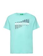 T-Shirt Tops T-shirts Short-sleeved Blue United Colors Of Benetton