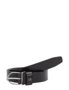 Ck Metal Loop Round Buckle 2.5 Vyö Black Calvin Klein