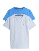 2 Pk Ss Tee Tops T-shirts Short-sleeved Blue Tommy Hilfiger