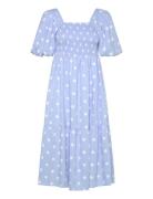 Cheri Dot Dress Polvipituinen Mekko Blue A-View