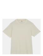 Akkikki S/S Waffle Tee Tops T-shirts Short-sleeved Beige Anerkjendt