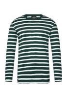 Trio Rib Tobias Tee Ls Tops T-shirts Long-sleeved Green Mads Nørgaard