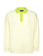 Light Terry Polo Sweat Tops Sweat-shirts & Hoodies Sweat-shirts Yellow...