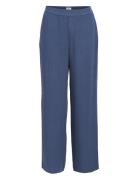 Objsanne Aline Wide Pant Noos Bottoms Trousers Wide Leg Navy Object