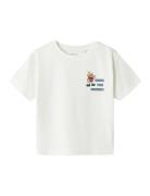 Nmmdavid Nreg Ss Top Box Tops T-shirts Short-sleeved White Name It