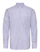 Nico Poplin Shirt Designers Shirts Casual Blue WOOD WOOD