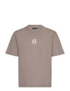 T-Shirt Tops T-shirts Short-sleeved Brown Armani Exchange