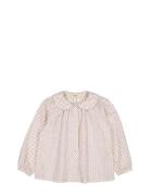 Takari Frill Tops Blouses & Tunics Beige MarMar Copenhagen