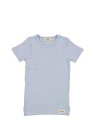 Plain Tee Ss Tops T-shirts Short-sleeved Blue MarMar Copenhagen