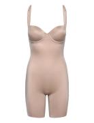 Strapless Cupped Bodysuit Muotoilevat Alusvaatteet Beige Spanx