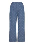 Marinacras Pants Bottoms Jeans Wide Blue Cras