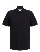 Jjbenja Polo Ss Tops Polos Short-sleeved Black Jack & J S