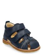 Sandals - Flat - Closed Toe - Shoes Summer Shoes Sandals Navy ANGULUS