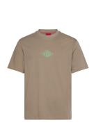 Darunu Tops T-shirts Short-sleeved Brown HUGO