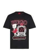 Daporoni Designers T-shirts Short-sleeved Black HUGO