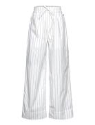 Crisp Poplin Pipa Pants Bottoms Sweatpants White Mads Nørgaard