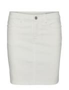 Vmluna Hr Denim Skirt Mix Ga Lyhyt Hame White Vero Moda