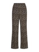 Rwelif Mw Trousers Bottoms Trousers Wide Leg Brown Rosemunde